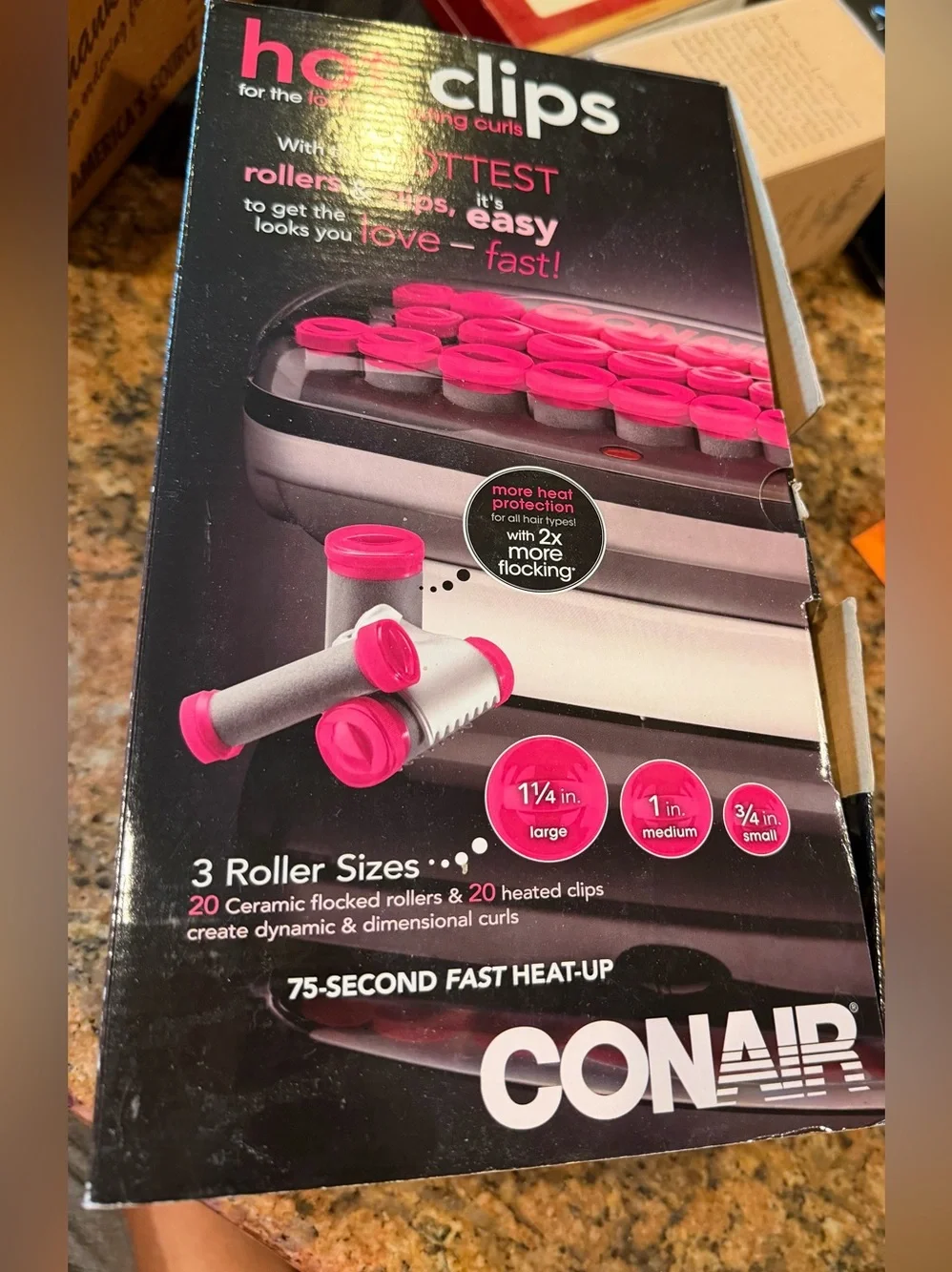 Conair Hot Clips Hot Rollers Set — Pink High-Volume Styling